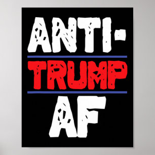 Poster Anti Trump Af Résiste Au Cadeau Drôle Du Président