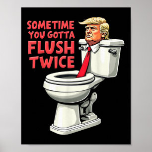 Poster Anti Trump Drôle Parfois On Doit Se Retirer Deux F