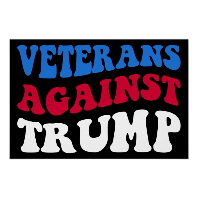 Poster Anti-Trump - Les vétérans contre Trump II (Devant)