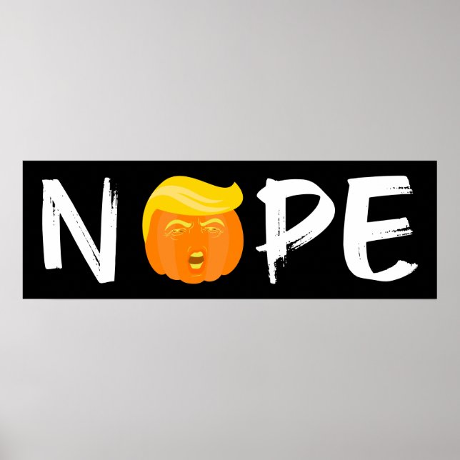 Poster Anti-Trump - Nope Halloween Edition II (Devant)