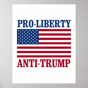 Poster Anti-Trump pro-liberté - Anti-Trump -