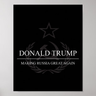 Poster Anti-Trump rendre sa grandeur à la Russie