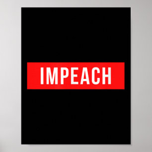Poster Anti Trump Shirt Impeach 45ème Président