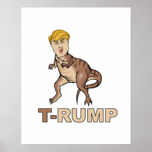 Poster Anti-Trump - T-RUMP - Anti-Trump -
