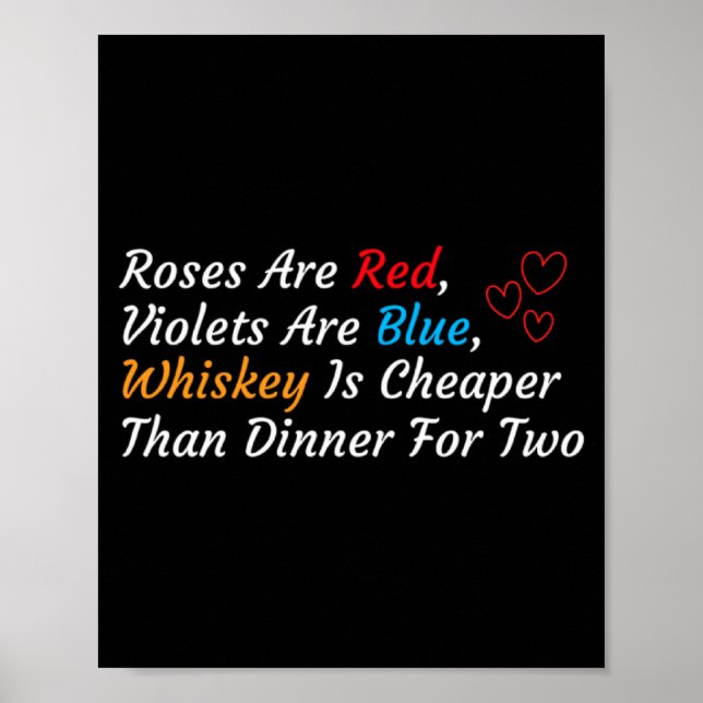 Poster Anti Valentines Day Valentines Drink Anti Valenti  (Devant)