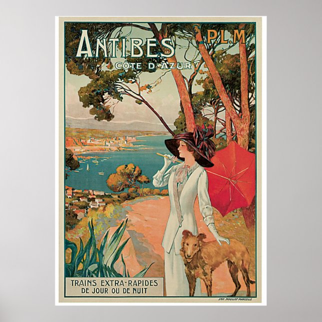Poster Antibes Côte d'Azur (Devant)
