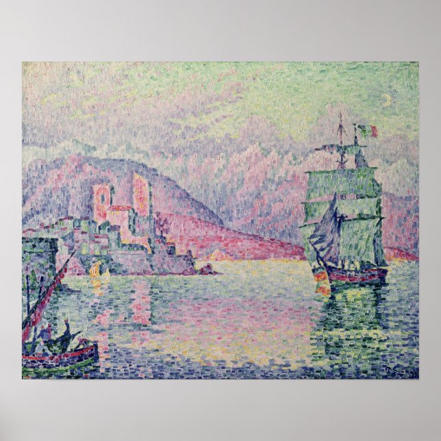 Poster Antibes, Soir, 1914 (Devant)
