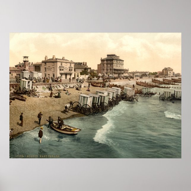 Poster Antique Angleterre bord de mer Bognor Regis, Susse (Devant)