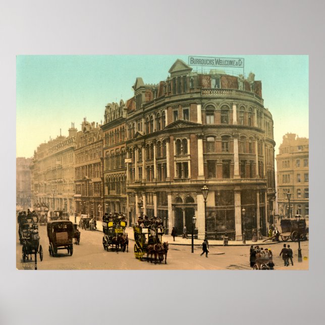 Poster Antique Angleterre, Holborn Viaduc Londres (Devant)