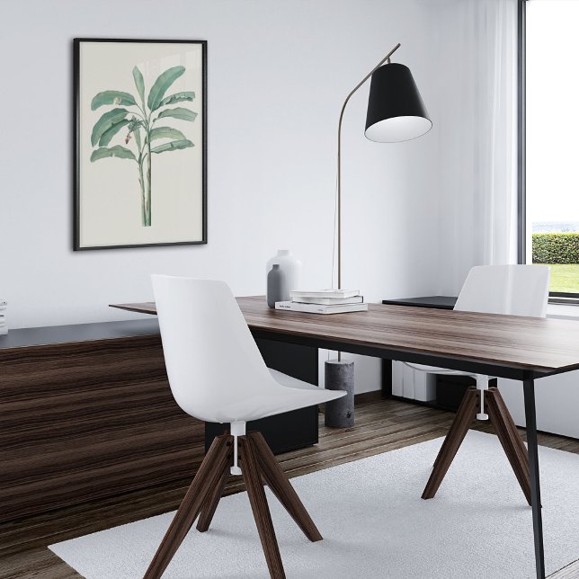 Poster Antique Aquarelle Botanique Imprimer (Antique Watercolor Botanical Print)