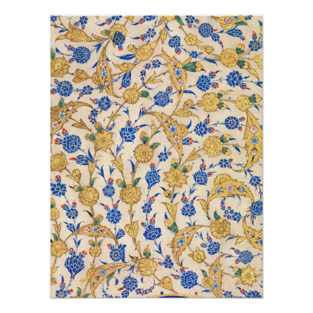 Poster Antique Oriental Sultan Design (Devant)