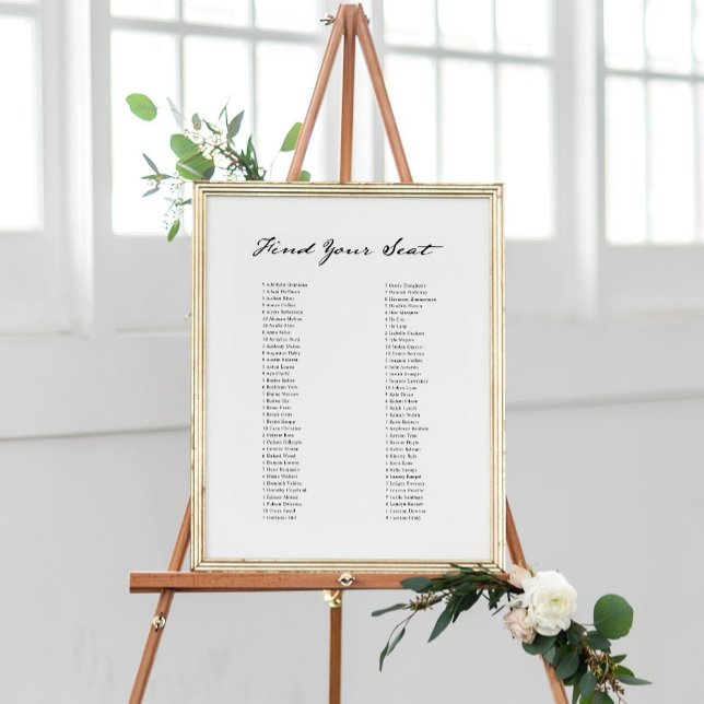 Poster Antique Quill Trouvez Votre Siège Graphique (Créateur téléchargé)