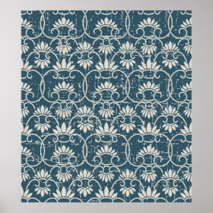 Poster Antique Seamless retro worn out background retro C