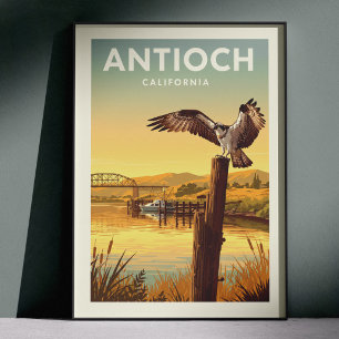 Poster Antiquité Antioch Californie