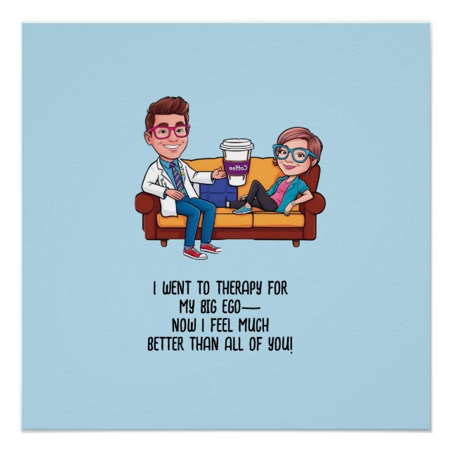 Poster ANTISTRESS psychiatrist THERAPIST MENTAL HEALTH (Devant)