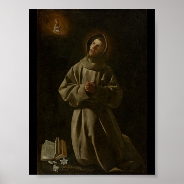 Poster Antoine de Padoue (Francisco de Zurbarán, 1627-30) (Devant)