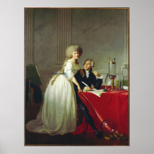 Poster Antoine-Laurent Lavoisier et épouse
