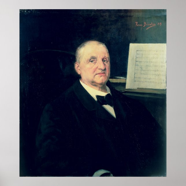 Poster Anton Bruckner, 1889 (Devant)