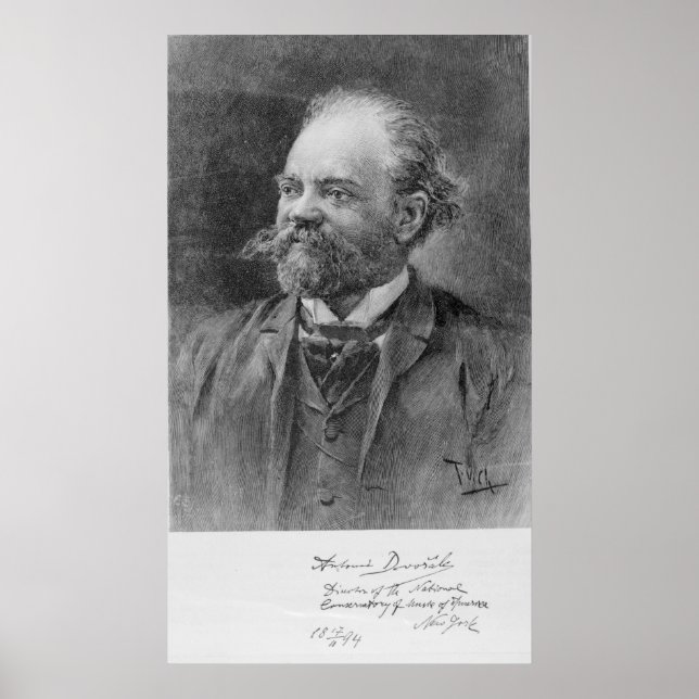 Poster Anton Dvorak, 1894 (Devant)