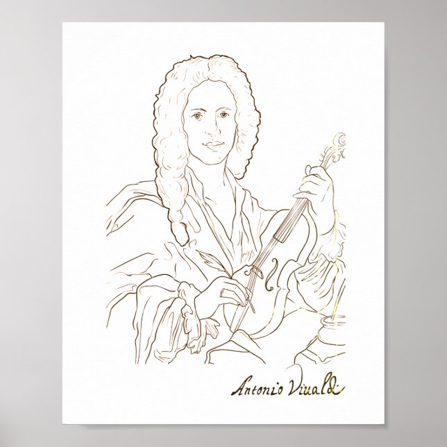 Poster Antonio Vivaldi (Devant)