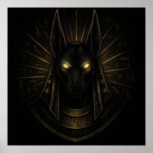 Poster Anubis Dieu de l'après-vie - Mythologie égyptienne