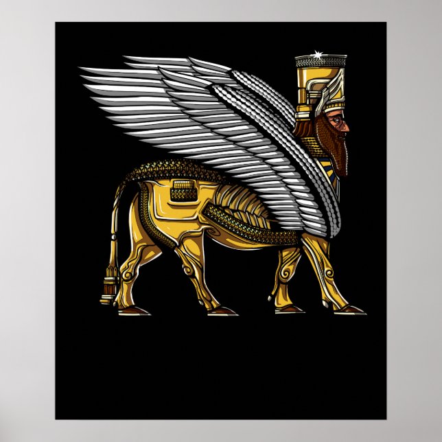 Poster Anunnaki Guardian Alien Ancien Dieu Sumérien (Devant)