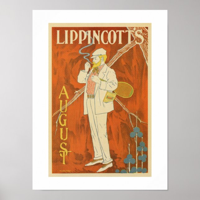 Poster Août 1895 Le magazine de Lippincott (Devant)