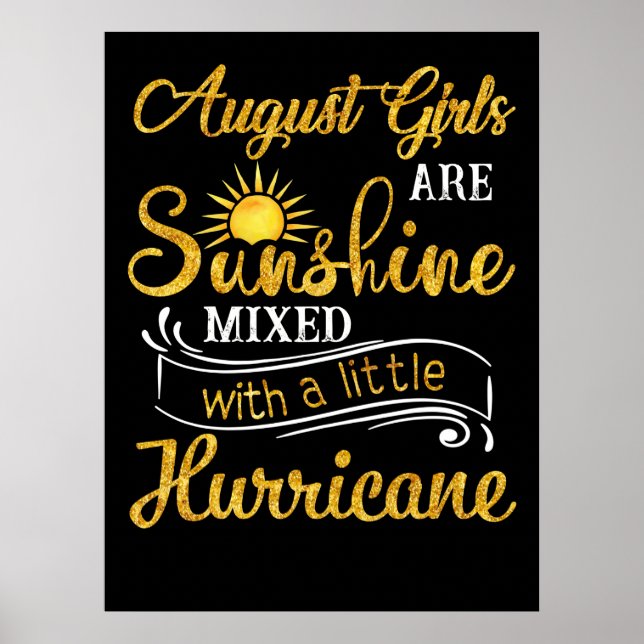 Poster Août Les Filles Sont Soleil Mélange Petit Ouragan (Devant)