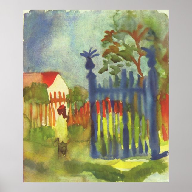 Poster Août Macke - Porte du Jardin 1914 Gartentor (Devant)