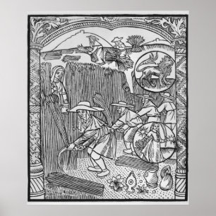 Poster Août, récolte, Leo