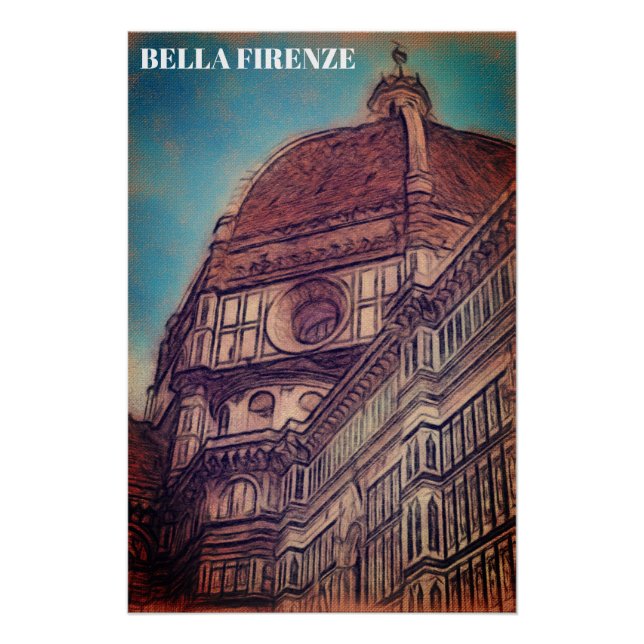 Poster ** AP12 Eglise DUOMO Florence Florence Italie Post (Devant)
