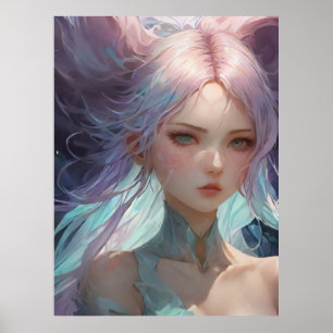 Poster *~* AP60 Déesse de l'eau Imaginaire Sirène de mer 
