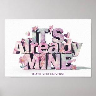 Poster *~* Ap85 Loi de l'attraction Manifestation Whimsic