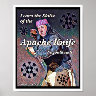 Poster Apache Knife ®️ ™️ 🇺 🇸 Conçu par Robert Redfeath