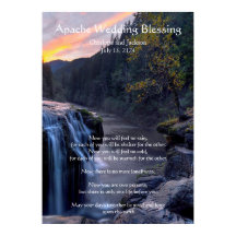 Apache Mariage Blessing River Water Falls