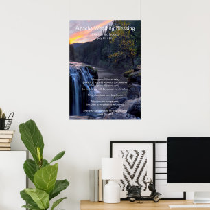 Poster Apache Wedding Blessing River Water Falls