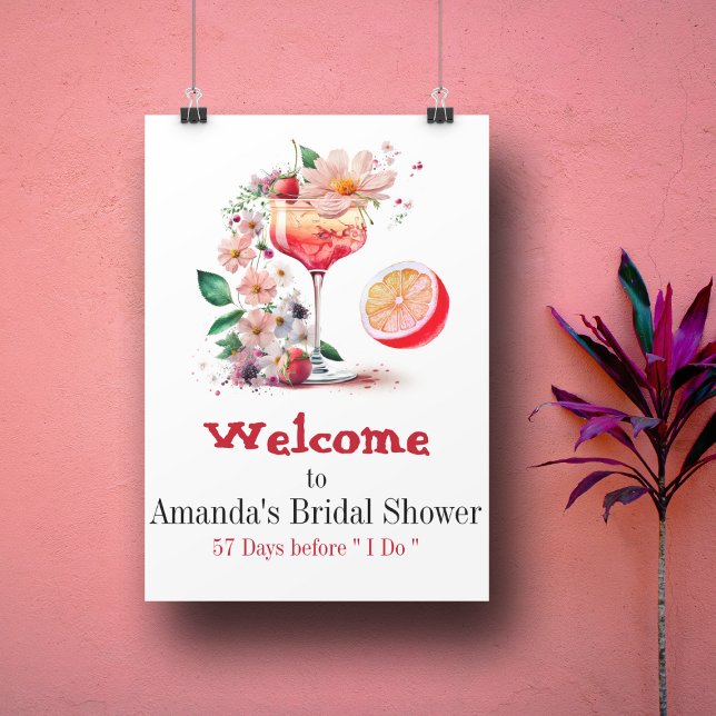 Poster Aperol Spritz Cocktail Citron Orange Fête de Fianç (Créateur téléchargé)