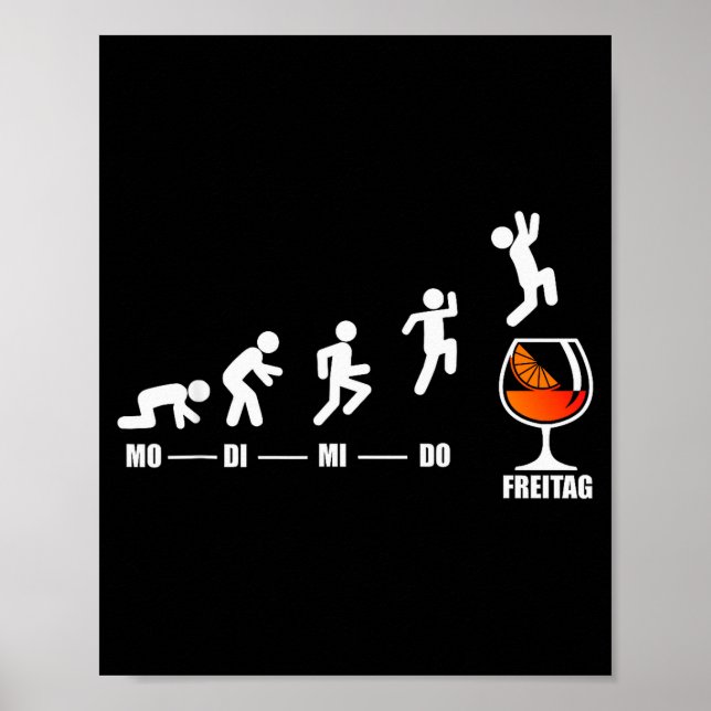 Poster Aperol Spritz Week Finally Friday Weekend Aperol  (Devant)