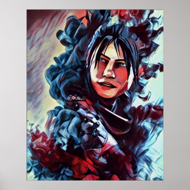 Poster APEX LEGENDS WRAITH v4 version colorée (Devant)