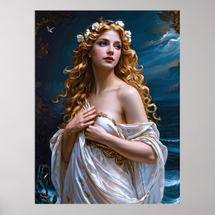 Poster "Aphrodite : déesse de l'amour et de la lumière"