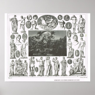 Poster Aphrodite et autres dieux et déesses