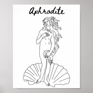 Poster Aphrodite - Vénus - Déesse grecque de beauté