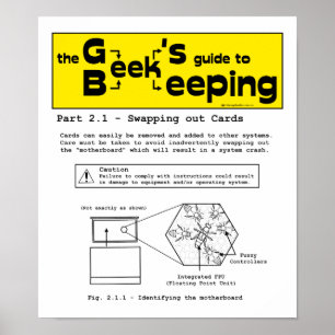 Poster Apiculture geek (Cartes d'échange) - 12 x 14 Poste