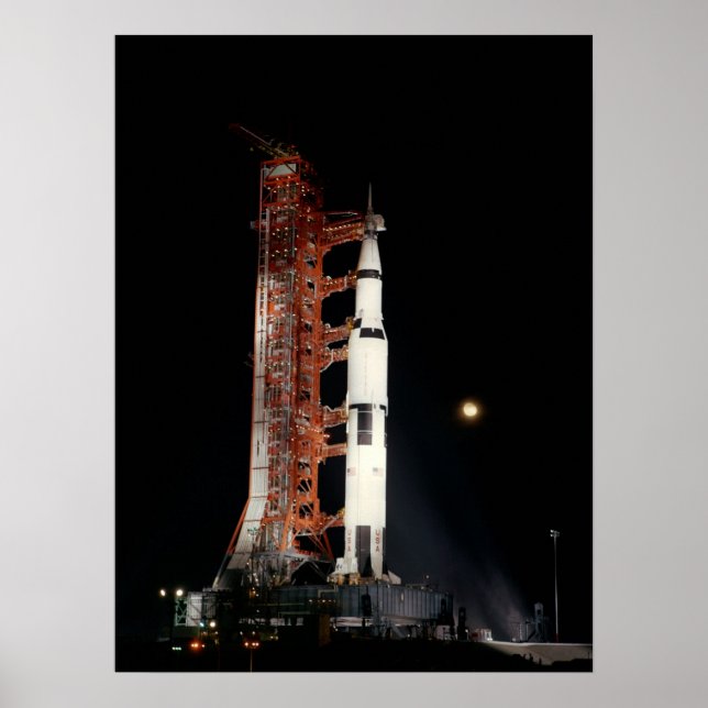 Poster Apollo 12 sur le panneau de lancement (Devant)