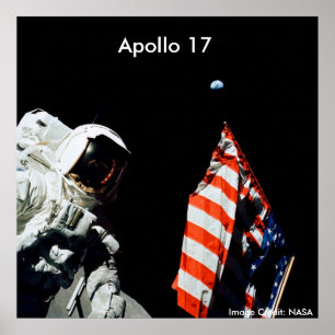 Poster / Apollo 17 / Letzte Apollo Landung auf dem