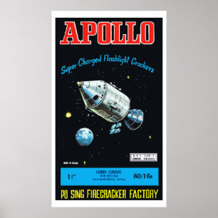Poster Apollo (pétard chinois Vintage)