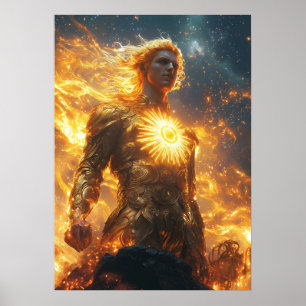 Poster Apollon, Dieu du Soleil - Porteur de Lumière