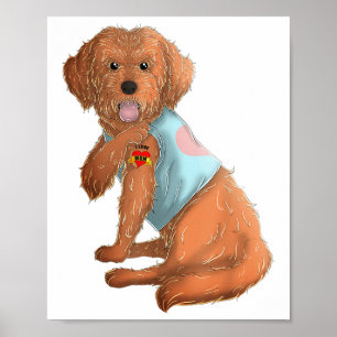 Poster Apoo I Loo Maman Tattoo Chien Chemise Fantastique 