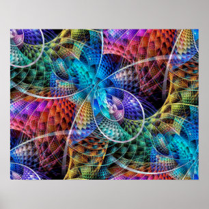 Poster Apophyse Abstraite Fractale X