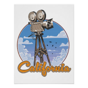 Poster Appareil photo cinématographique californien